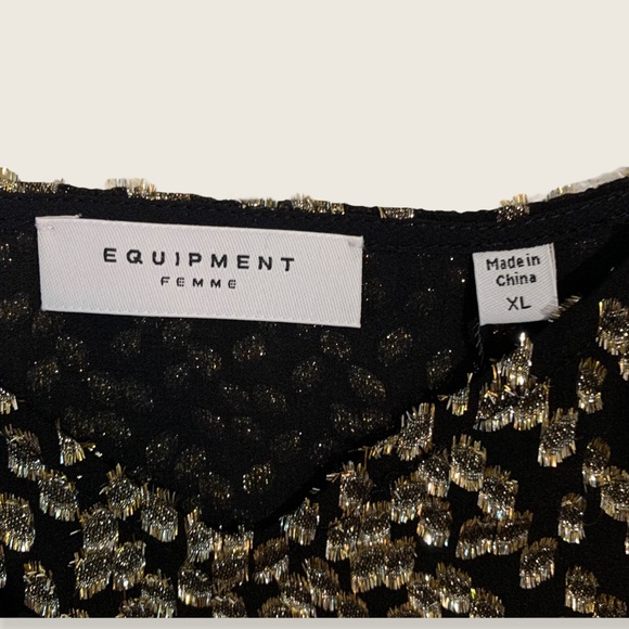 Equipment - Layla Cami - Silk/Lurex - Sz XL - Picture 6 of 10